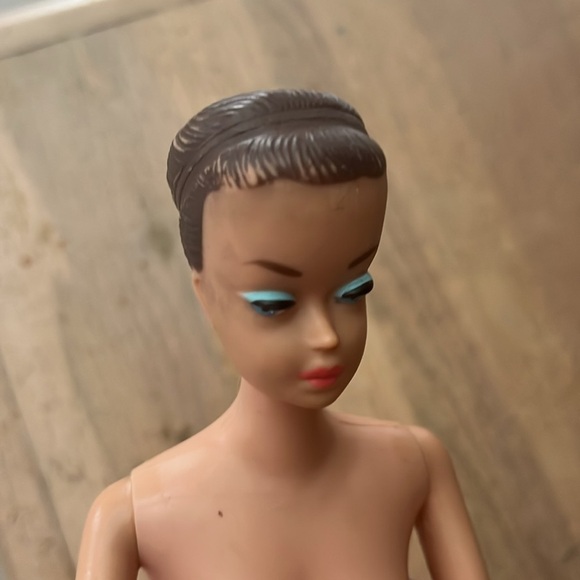 Vintage “Midge” Barbie Doll Painted Hair 11.5” Brunette Mattel Straight Leg - Picture 8 of 9